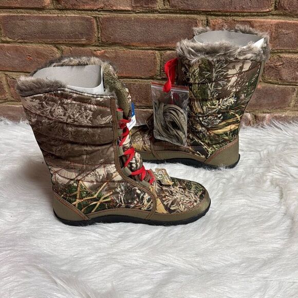RealTree Max-1 Girl Camo Insulated Winter Boots Size 8 NEW - Picture 5 of 7